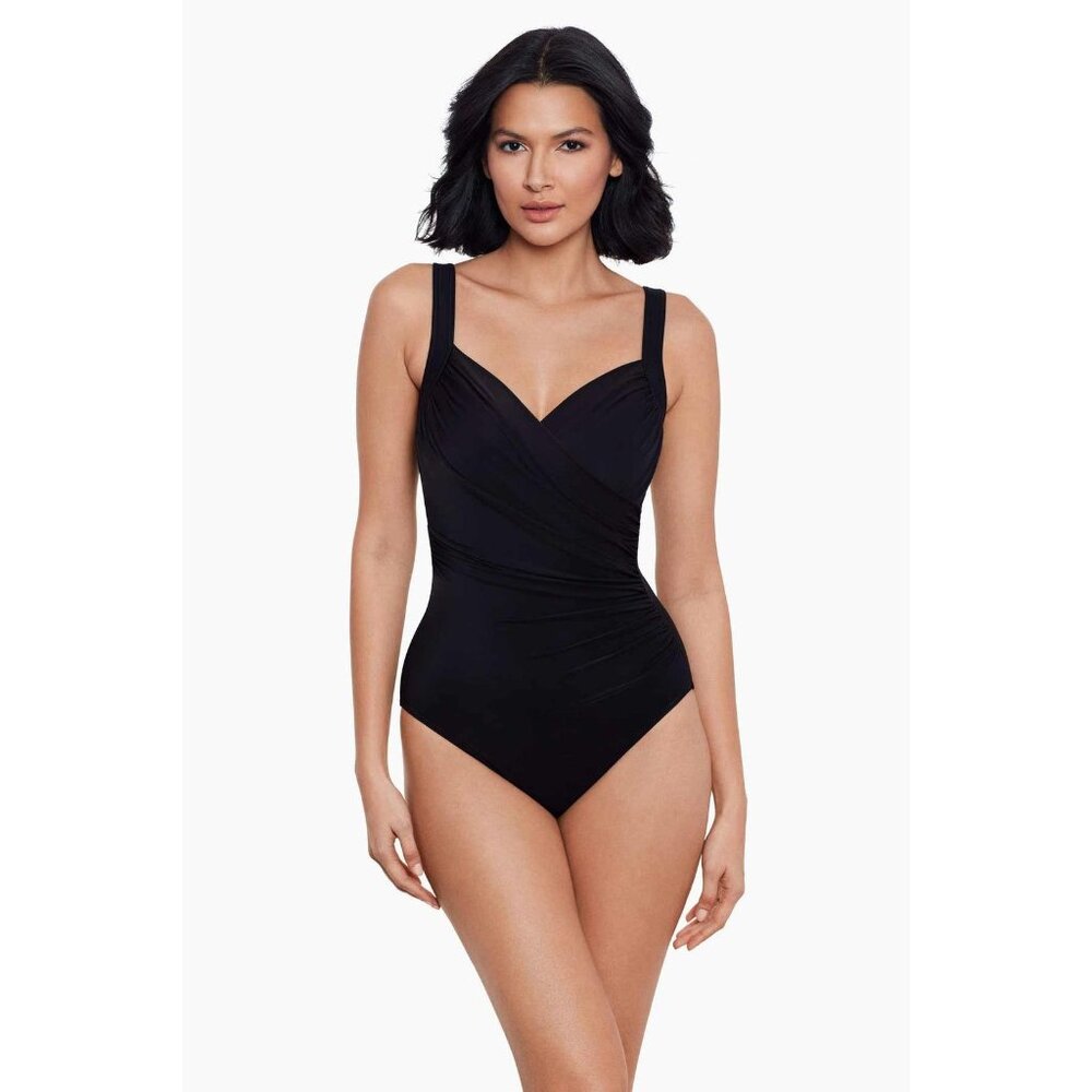 Miraclesuit Classic Black One-Piece Swimsuit
